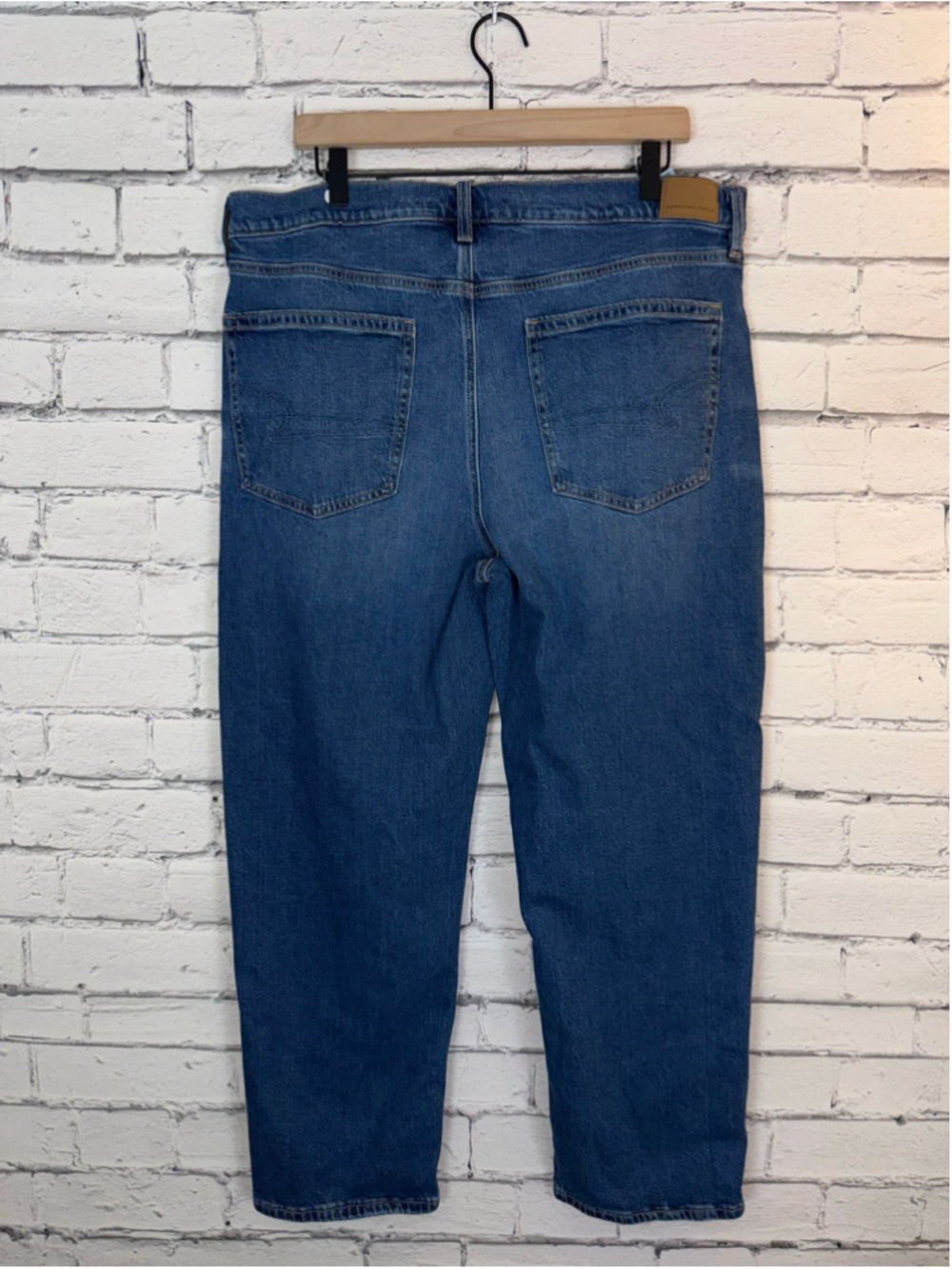 Women’s American Eagle Super High Rise Ankle Straight Jeans size 16 90’s Y2K NWT - Picture 9 of 13